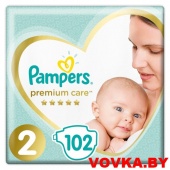 Подгузники Pampers Premium Care 2 Mini (4-8 кг) 102 шт, Россия, арт. 8001090646330