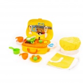 Набор детской посуды (22 элемента) (в чемоданчике на колёсиках), арт. 94261 Полесье