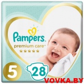 Подгузники Pampers Premium Care 5 Junior (11+ кг)  28 шт, Россия, арт. 8001090606884