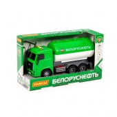 Белоруснефть, автомобиль-бензовоз инерционный (со светом и звуком) (в коробке) арт. 77605 Полесье