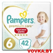 Трусики Pampers Premium Care Pants Extra Large 6 (15+ кг) 42шт, Польша, арт. 8001841325545