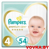 Подгузники Pampers Premium Care 4 Maxi (9-14 кг) 54 шт, Россия, арт. 8001090646569