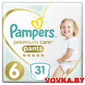 Трусики Pampers Premium Care Pants Extra Large 6 (15+ кг) 31шт, Польша, арт. 8001090759917