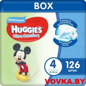 Подгузники Huggies Ultra Comfort 4 (8-14кг), Disney Box (42*3) 126шт. Boy арт. 5029053543802