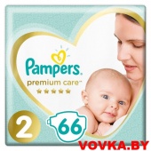 Подгузники Pampers Premium Care 2 Mini (4-8 кг) 66 шт, Россия, арт. 8001090646309