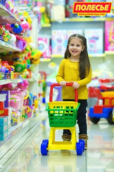 Тележка для маркета (зеленая) арт.7438-1