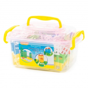 Конструктор "Построй свой город" (80 элементов) (в контейнере) арт. 56238 Полесье