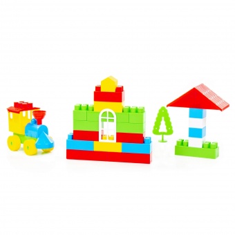 Конструктор "Строитель" (Мини, 44 элемента) (в мешке) арт. 2952 Полесье