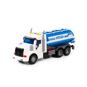 "Профи", поливочный автомобиль инерционный (со светом и звуком) (синий) (в коробке) арт. 89793