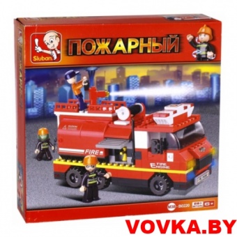 Конструктор "Пожарная машина средняя" арт. M38-B0220 (281 деталь) Sluban