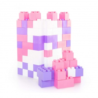 Конструктор строительный "XXL", 72 элемента (v2) + соединитель (72 элемента) арт.68088 Полесье