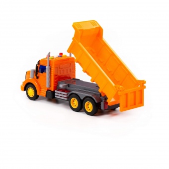 "Профи", автомобиль-самосвал инерционный (со светом и звуком) (оранжевый) (в коробке) арт. 86297
