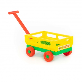 Тележка с ручкой №2 (желтая) арт.44396-1