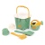 Набор №694: ведро-замок большое №2, ситечко-крепость большое, лопатка №5, грабельки №5, 2 формочки, лейка малая №4 (бледно-зелёный) арт.74427