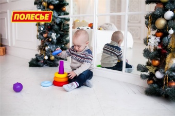 Пирамидка "Колечко-шар" (8 элементов), арт.62383