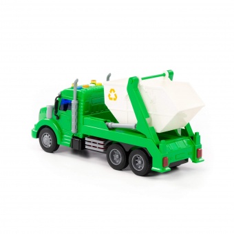 "Профи", автомобиль-контейнеровоз инерционный (со светом и звуком) (зелёный) (в коробке) арт.86259