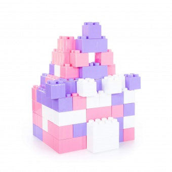 Конструктор строительный "XXL", 72 элемента (v2) + соединитель (72 элемента) арт.68088 Полесье