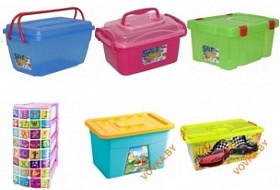 Ящики для хранения игрушек на колесиках