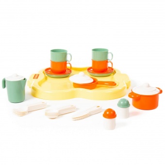 Набор детской посуды "Янина" с подносом на 4 персоны арт.4060