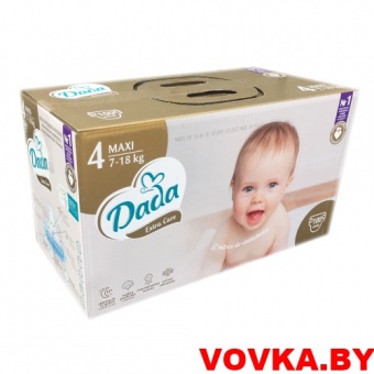 Подгузники DADA Extra Care 4 100шт. (7-18кг.), арт.8594159081673