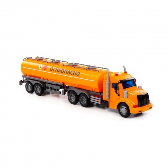 "Профи", автомобиль с полуприцепом-цистерной инерционный (со светом и звуком) (в коробке) арт. 83989