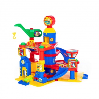 Паркинг 4-уровневый с автомобилями (в коробке) арт.37855 Полесье