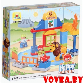 Конструктор "Весёлый цирк", 37 дет., арт.HG-1435