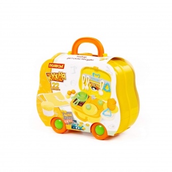 Набор детской посуды (22 элемента) (в чемоданчике на колёсиках), арт. 94261 Полесье