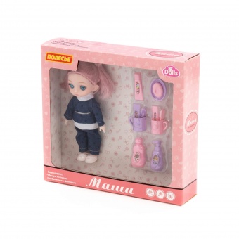 Кукла "Маша" (16 см) на отдыхе + аксессуары (11 элементов) (в коробке №2), арт. 03311 Полесье