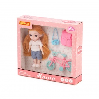 Кукла "Маша" (16 см) в парке + аксессуары (3 элемента) (в коробке №2), арт. 03342 Полесье