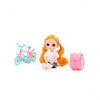 Кукла "Маша" (16 см) в парке + аксессуары (3 элемента) (в коробке №2), арт. 03342 Полесье