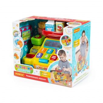 Игрушка развивающая "Кассовый аппарат для супермаркета" (в коробке) арт. 77073 Полесье