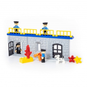 Конструктор "Макси" - "Полицейский участок" (94 элементов) (в коробке) арт.77530 Полесье
