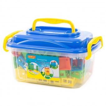 Конструктор "Построй свой город" (180 элементов) (в контейнере) арт. 56252 Полесье