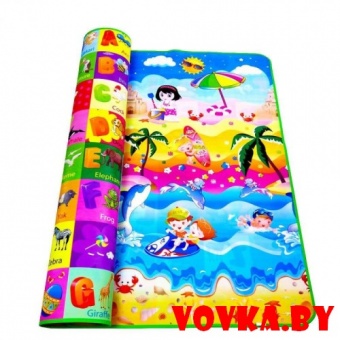 Детский термоковрик двусторонний, 200х180х0,5 см