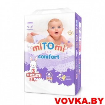 Трусики miTOmi Comfort M (6-10 кг) 58 шт