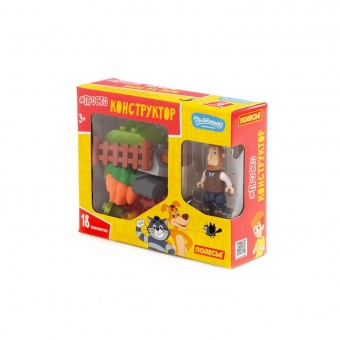 Конструктор "Макси" - "Простоквашино. Папа на поле" (18 элементов) (в коробке) арт. 23364 Полесье