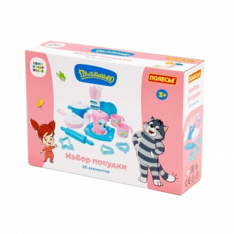 Набор детской посуды "Простоквашино" (26 элементов) (в коробке) арт.85443