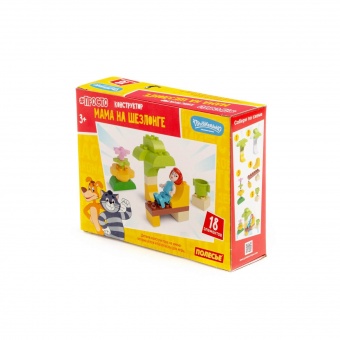 Конструктор "Макси" - "Простоквашино. Мама на шезлонге" (18 элементов) (в коробке) арт. 23357 Полесье