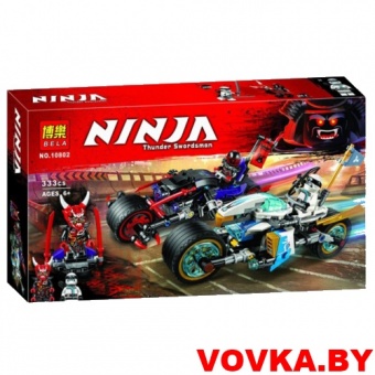 Конструктор Bela Ninja "Уличная погоня", 333 детали, арт. 10802