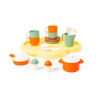 Набор детской посуды "Янина" с подносом на 4 персоны арт.4060
