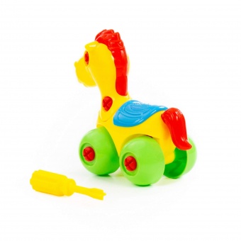 Конструктор "Лошадка" (22 элемента) (в пакете), арт.83548