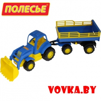 "Крепыш" трактор с прицепом №2 и ковшом арт. 44808