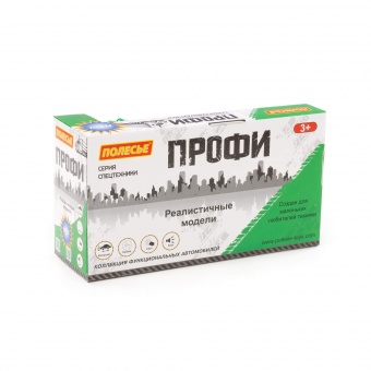 "Профи", автомобиль бортовой с манипулятором инерционный (со светом и звуком) (зелёный) (в коробке) арт. 96142