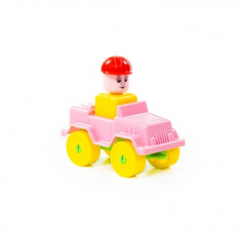 Конструктор "Юный путешественник" - Автомобиль-джип (9 элементов) (в пакете) арт. 55262 Полесье