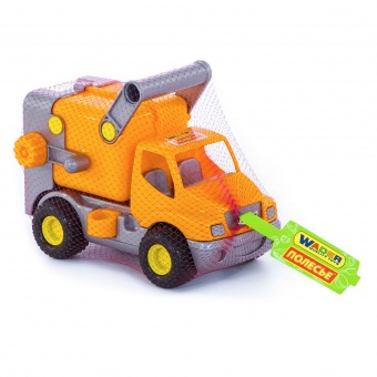 КонсТрак, автомобиль коммунальный оранжевый (в сеточке) арт. 0414 Полесье