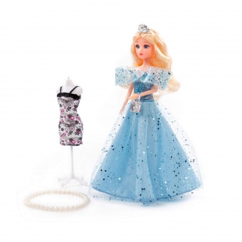 Кукла "Ксюша" (30 см) в бальном платье + аксессуары (3 элемента) (в коробке №3), арт. 02536 Полесье