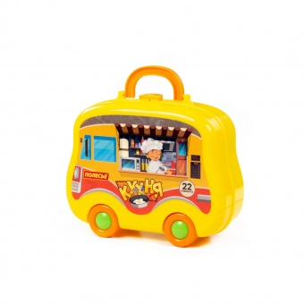 Набор детской посуды (22 элемента) (в чемоданчике на колёсиках), арт. 94261 Полесье