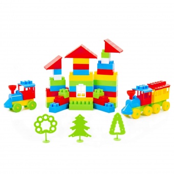 Конструктор "Строитель" (Гигант, 175 элементов) (в мешке) арт. 0569 Полесье