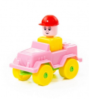 Конструктор "Юный путешественник" - Автомобиль-джип (9 элементов) (в пакете) арт. 55262 Полесье